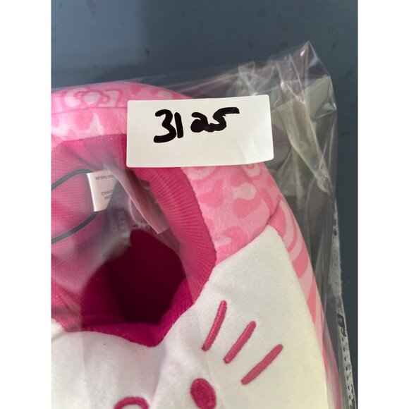 NEW Hello Kitty Girls Slippers L (11/12) Pink & White Fleece Gift - Picture 7 of 7